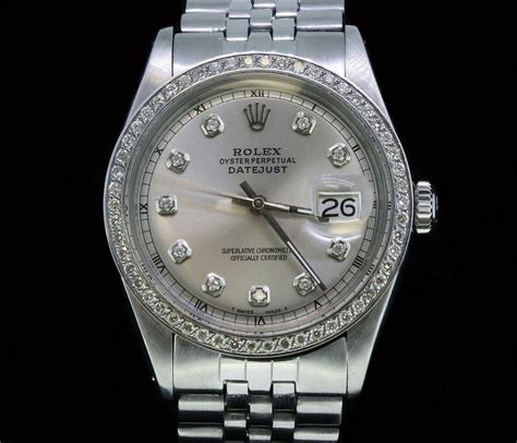 rolex diamond numbers datejust oyster perpetual36|Rolex Datejust diamond bezel aftermarket.